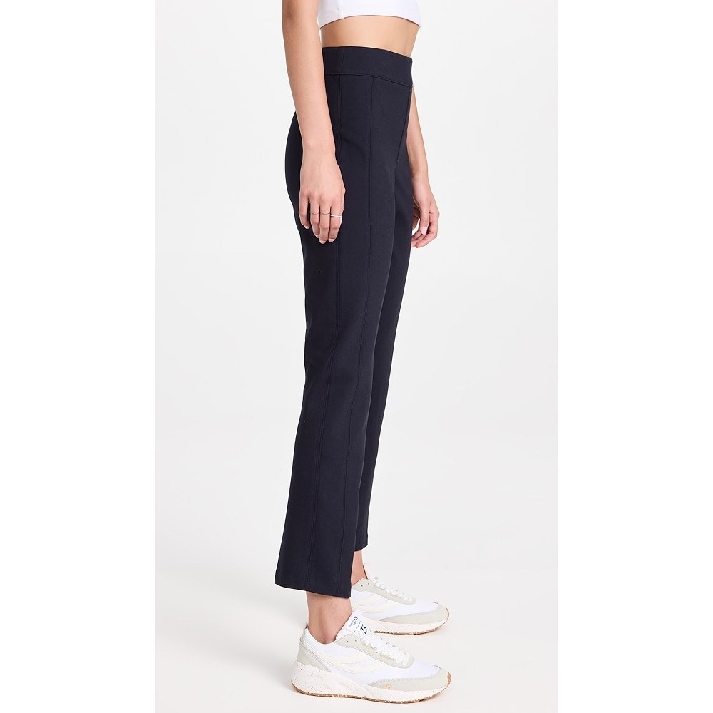 Spanx The Perfect Pant Slim‎ Straight Navy Pants M Pull-On Ponte 27" Inseam - Picture 3 of 7